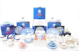 COLLECTION OF LATE 20TH CENTURY MINIATURE CHINA TEA SERVICE PIECES