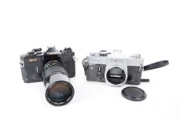 CANON - TWO 1970S 35MM SLR CAMERAS
