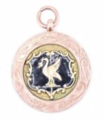 HALLMARKED 9CT GOLD MEDALLION PENDANT