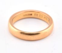 HALLMARKED 22CT GOLD BAND RING
