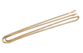 HALLMARKED 9CT GOLD CURB LINK CHAIN NECKLACE