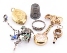 MIXED LOT OF ANTIQUE JEWELLERY
