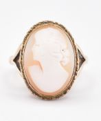 GOLD MOUNTED CAMEO RING