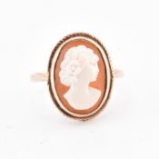 9CT GOLD CAMEO RING