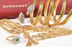 ANTIQUE & CONTEMPORARY JEWELLERY, WATCHES, GOLD, SILVER & HANDBAGS