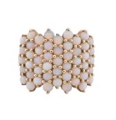 HALLMARKED 9CT GOLD & OPAL RING