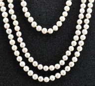 SINGLE STRAND PEARL NECKLACE