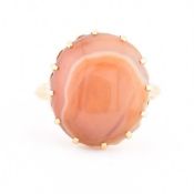 GOLD & AGATE RING