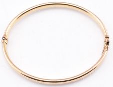 9CT GOLD HINGED BANGLE