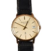 9CT GOLD MAPPIN & WEBB GENTLEMAN'S WRISTWATCH CASED