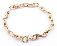HALLMARKED ITALIAN 18CT GOLD CHAIN BRACELET