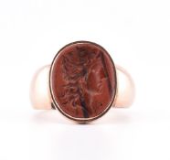 GOLD INTAGLIO RING