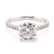 PLATINUM & LABORATORY GROWN DIAMOND ENGAGEMENT RING