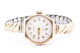 9CT GOLD LADIES COCKTAIL WATCH BY STRADA