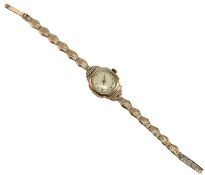 HALLMARKED 9CT GOLD WRISTWATCH