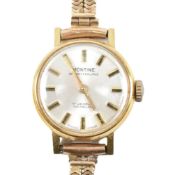 MONTAINE WRISTWATCH WITH 9CT GOLD BRACELET STRAP AF