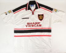 MANCHESTER UNITED - OFFICIAL MAN UTD 1997-98 AWAY KIT SHIRT