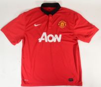 MANCHESTER UNITED - OFFICIAL MAN UTD 2013-14 HOME KIT SHIRT