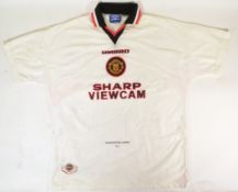 MANCHESTER UNITED - OFFICIAL MAN UTD 1996-97 AWAY KIT SHIRT