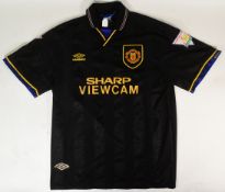 MANCHESTER UNITED - OFFICIAL MAN UTD 1993-94 AWAY KIT SHIRT