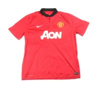 MANCHESTER UNITED - OFFICIAL MAN UTD 2013-14 HOME KIT SHIRT