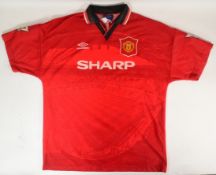 MANCHESTER UNITED - OFFICIAL MAN UTD 1994-96 HOME KIT SHIRT