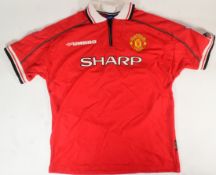 MANCHESTER UNITED - OFFICIAL MAN UTD 1998-00 THIRD KIT SHIRT