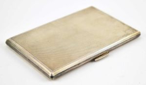 A HALLMARKED SILVER CIGARETTE CASE