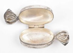 SMALL 925 SILVER PILL BOX MODELLED AS A BON BON SWEET