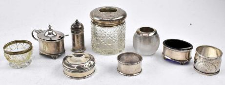 COLLECTION OF 20TH CENTURY HALLMARKED SILVER WARES