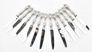 LARGE 19TH CENTURY & LATER SILVER HALLMARKED CANTEEN OF CUTLERY PIECES
