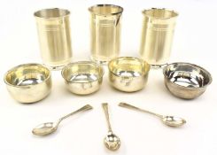 A COLLECTION OF TEN INDIAN SILVER PIECES