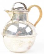 A 20TH CENTURY HALLMARKED SILVER LIDDED POT JUG