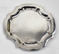 HALLMARKED BIRMINGHAM SILVER SALVER CARD TRAY