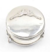 ART NOUVEAU EARLY 20TH CENTURY HALLMARKED SILVER JEWELLERY / TRINKET BOX