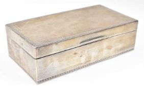GEROGE V HALLMARKED SILVER CIGARETTE BOX