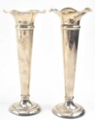 PAIR OF EDWARD VII HALLMARKED SILVER CANDLESTICKS