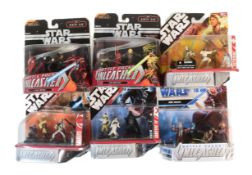 STAR WARS -BATTLE PACKS UNLEASHED - CARDED ACTION FIGURE SETS