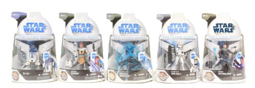 STAR WARS - THE CLONE WARS - COLLECTION OF CARDED ACTION FIGURES