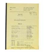 'ALLO 'ALLO! (BBC SITCOM) - ORIGINAL SERIES ONE PRODUCTION SCRIPT