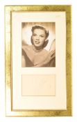 JUDY GARLAND (1922-1969) - WIZARD OF OZ - AUTOGRAPH