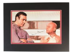 JAMES BOND 007 - DONALD PLEASENCE - RARE SIGNED 8X12