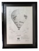 HISTORY - FIRST PACIFIC CROSSING BY BALLOON - LTD ED PRINT