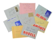 BOXING - COLLECTION OF VINTAGE AUTOGRAPHS