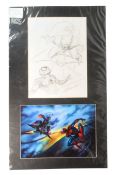 MARVEL COMICS - DIMITRIS PATELIS - SPIDER-MAN SKETCH & SIGNED PRINT