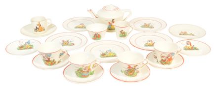 SNOW WHITE AND THE SEVEN DWARFS - WALT DISNEY - VINTAGE CHILD'S TEA SET