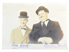 STAN LAUREL (LAUREL & HARDY) - VINTAGE AUTOGRAPHED PHOTOGRAPH