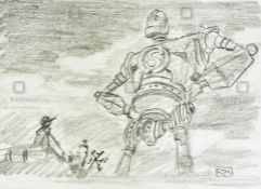 IRON GIANT - ORIGINAL DRAWING BY LEAD ANIMATOR