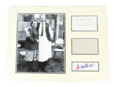 'ALLO 'ALLO (BBC SITCOM) - GORDON KAYE & CARMEN SILVERA AUTOGRAPHS