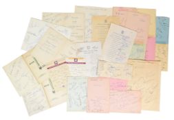 CRICKET - COLLECTION OF 1950S - 1970S CRICKET AUTOGRAPHS